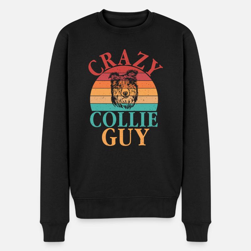 Cadeaux Collie - Pull Premium bio Homme - noir
