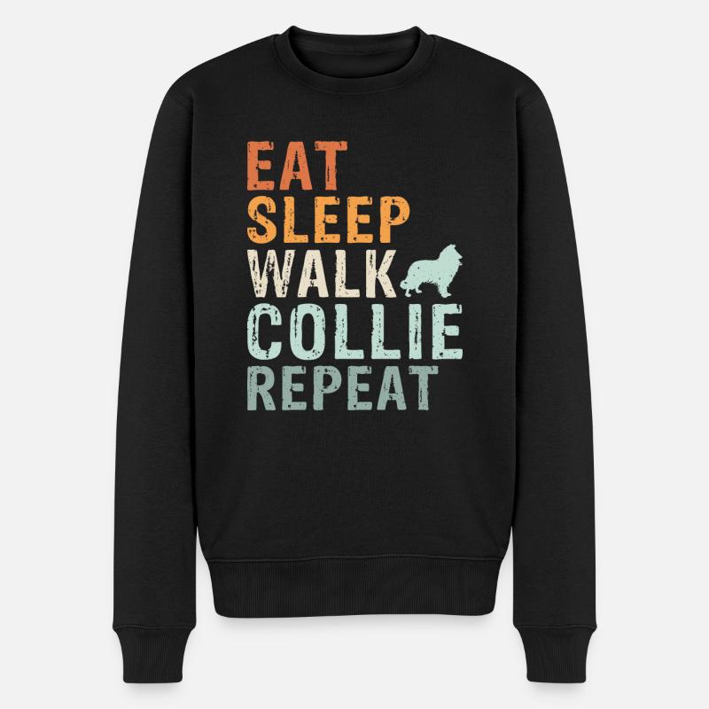 Cadeaux Collie - Pull Premium bio Homme - noir
