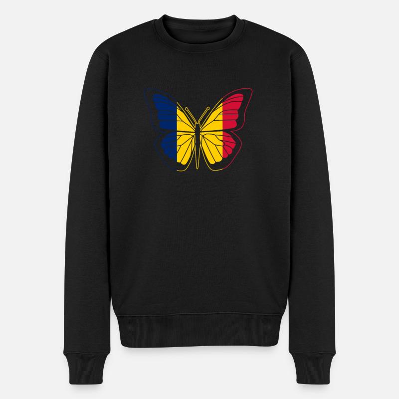 Chad - Männer Premium Bio Pullover - Schwarz