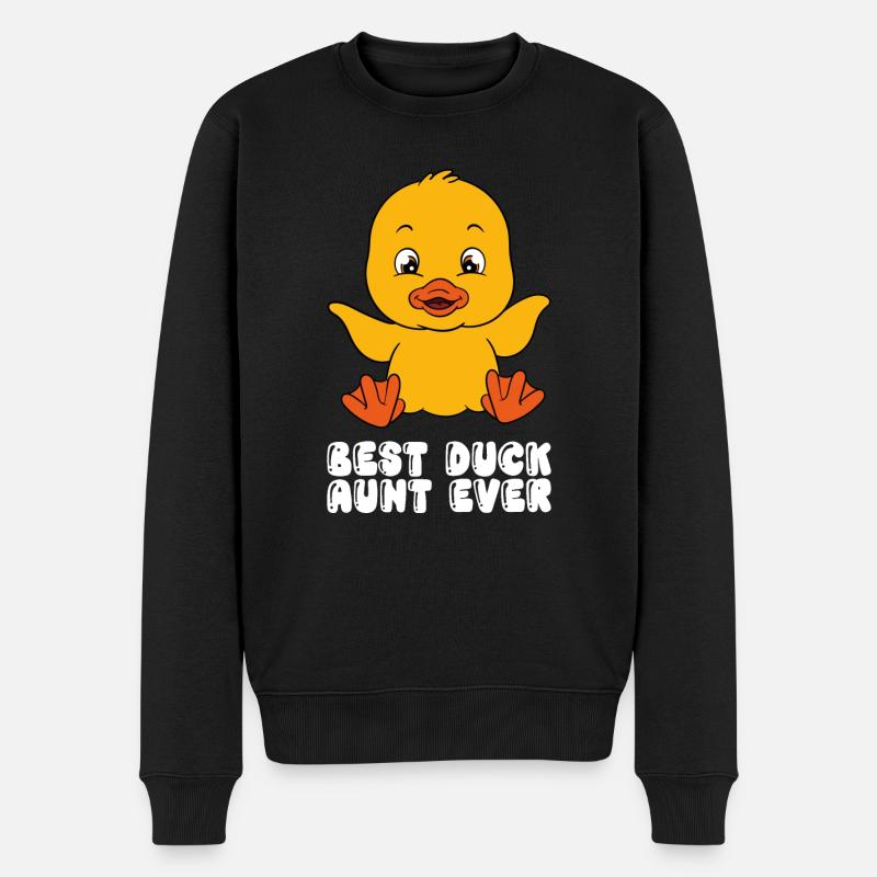 Drôles de canards Canard mignon - Pull Premium bio Homme - noir