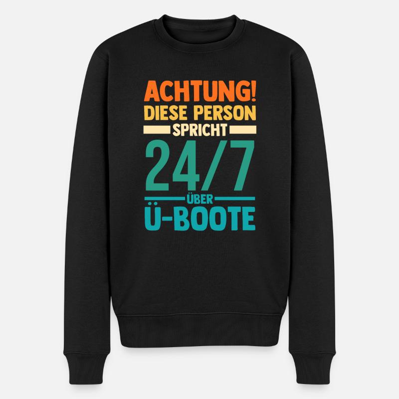 Tauchboot Unterseeboot Unterwasserboot U-Boot - Männer Premium Bio Pullover - Schwarz