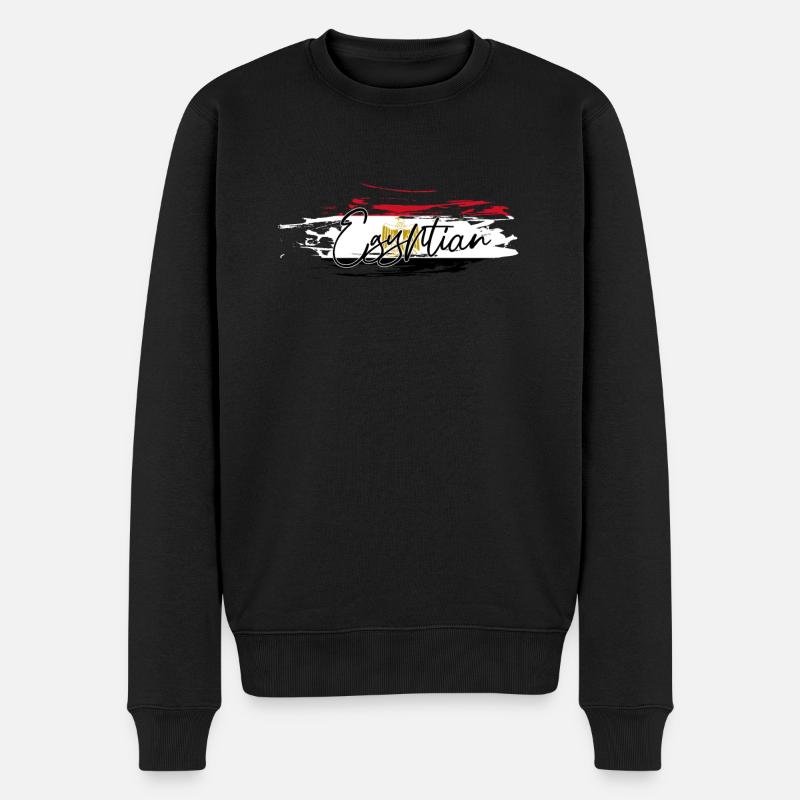 Ägypten - Männer Premium Bio Pullover - Schwarz