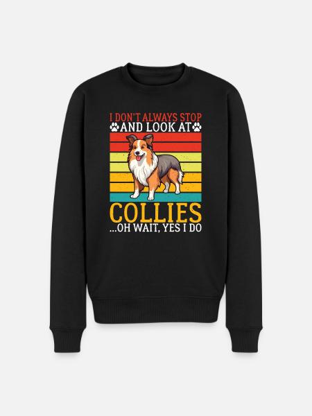 Cadeaux Collie - Pull Premium bio Homme - noir