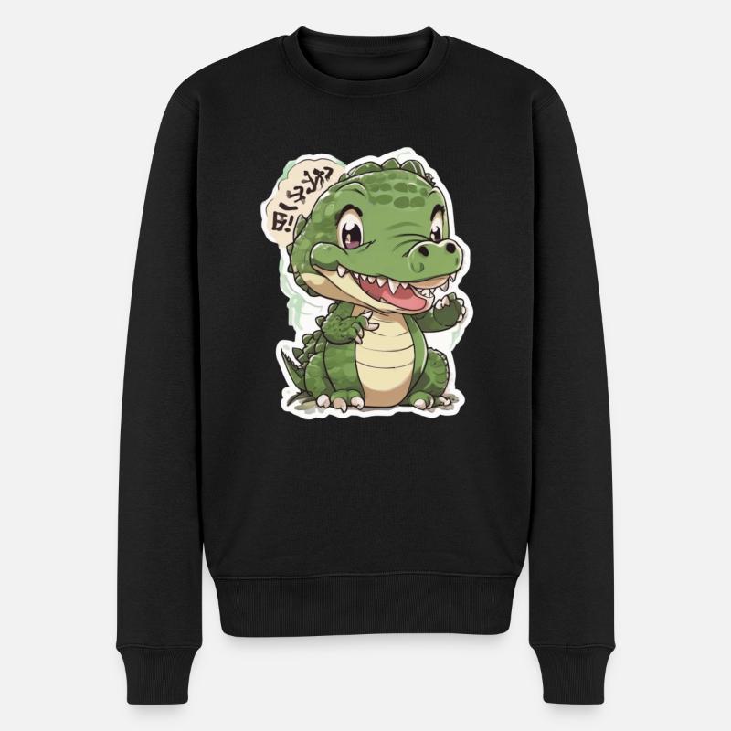 crocodile bébé crocodile - Pull Premium bio Homme - noir