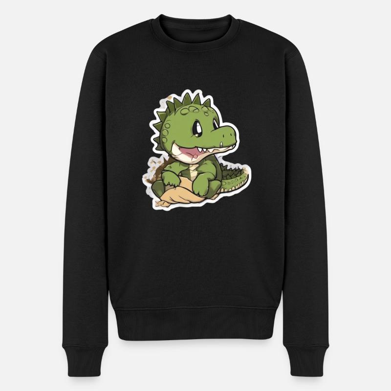 crocodile bébé crocodile - Pull Premium bio Homme - noir