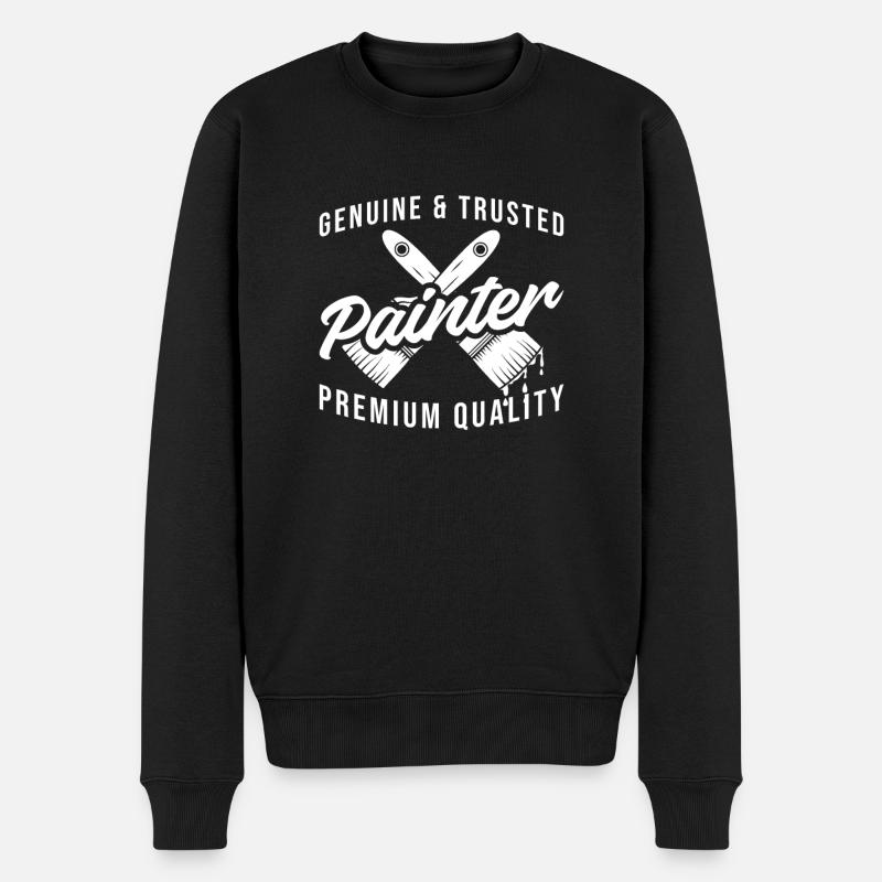 Maler Lackierer - Männer Premium Bio Pullover - Schwarz
