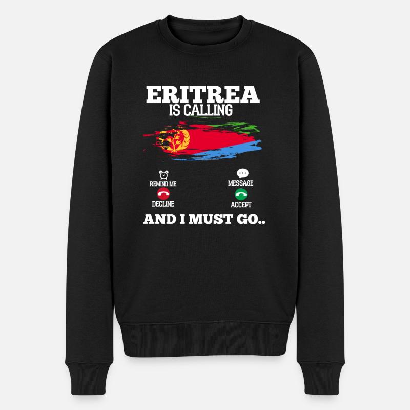 Érythrée - Pull Premium bio Homme - noir