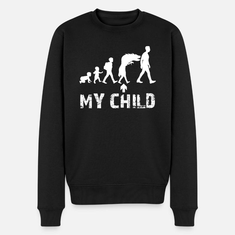 Parents Puberté Mère Père - Pull Premium bio Homme - noir