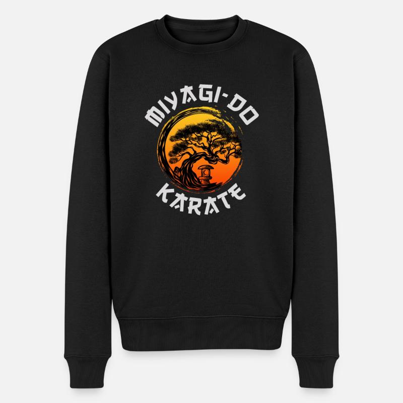 Miyagi do Karate - Männer Premium Bio Pullover - Schwarz
