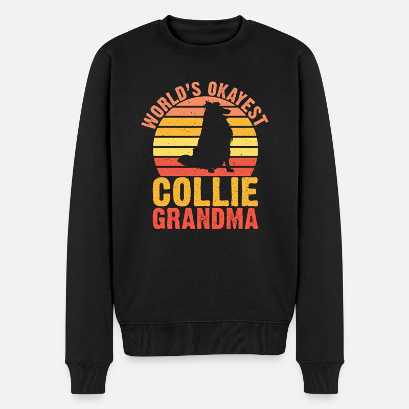 Cadeaux Collie - Pull Premium bio Homme - noir