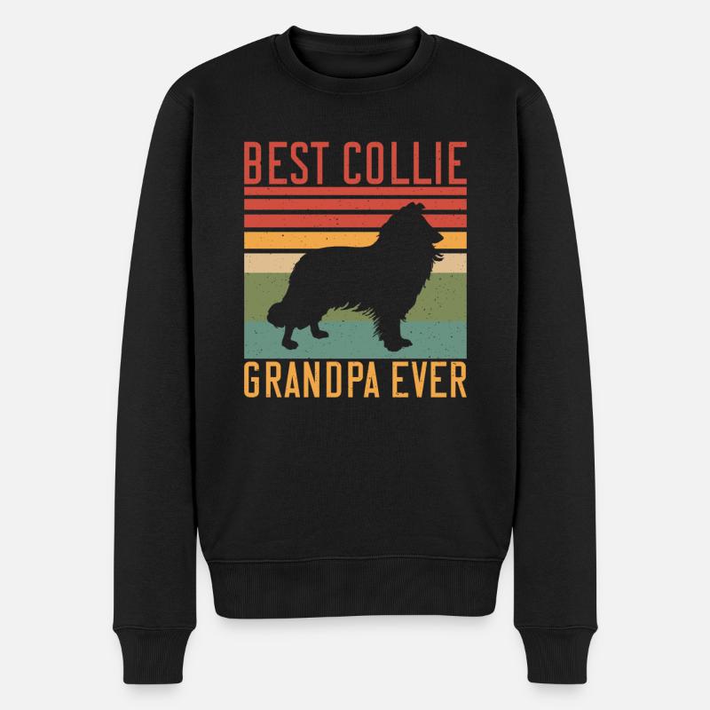 Cadeaux Collie - Pull Premium bio Homme - noir