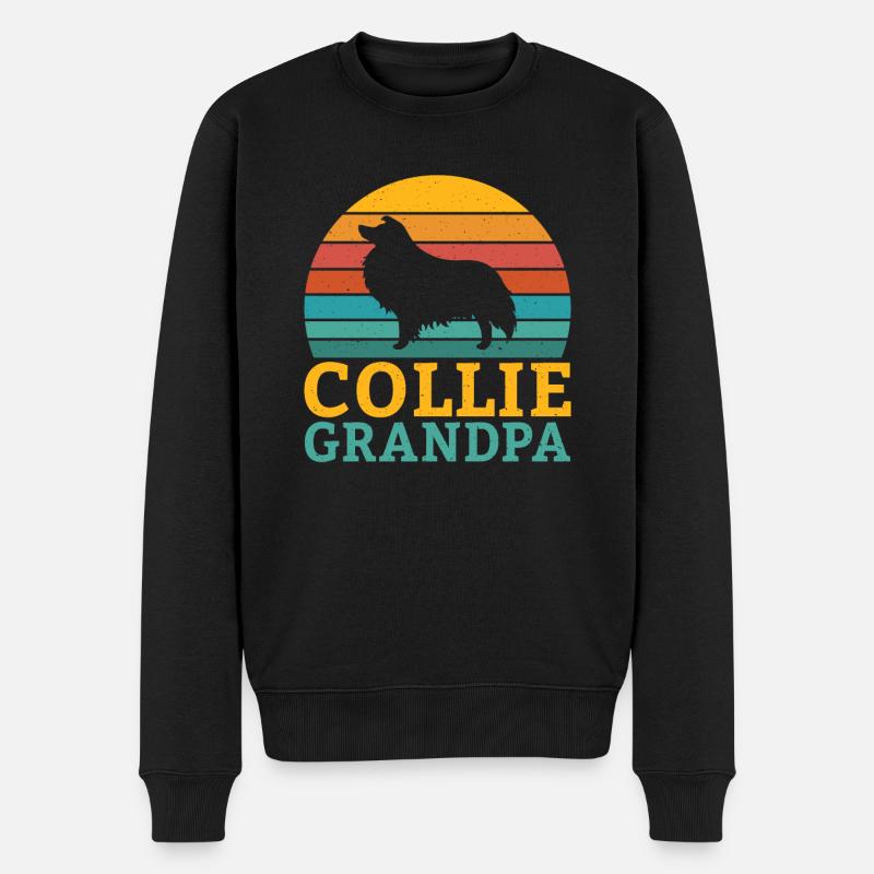 Cadeaux Collie - Pull Premium bio Homme - noir