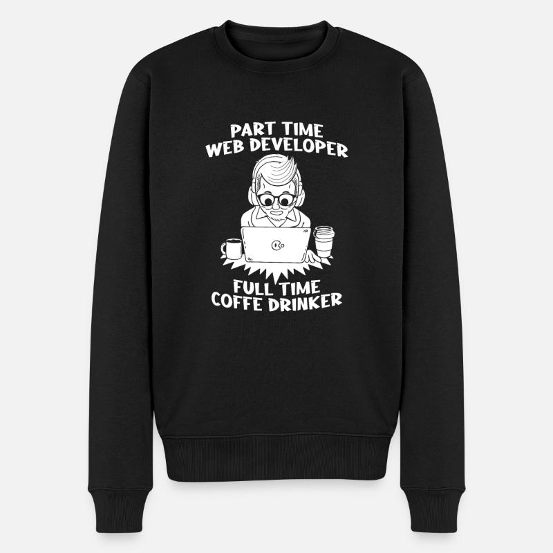 Web Developer Web Developer - Men's Premium Organic Jumper - black