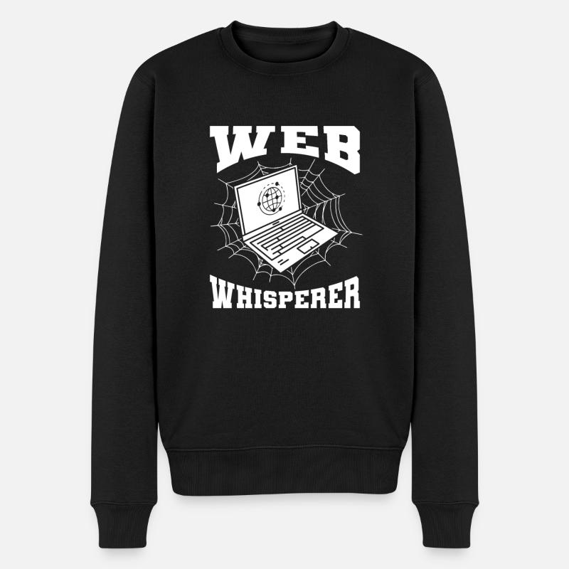 Web Entwickler Webdeveloper Witzig - Männer Premium Bio Pullover - Schwarz