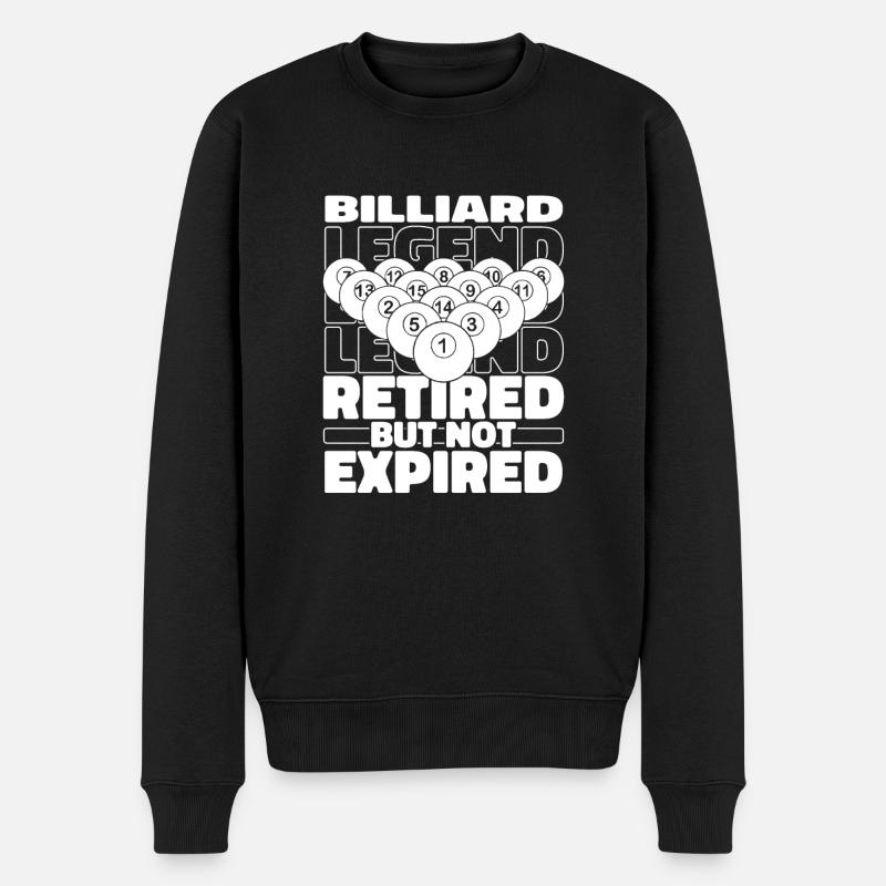 Billard à la retraite - Pull Premium bio Homme - noir