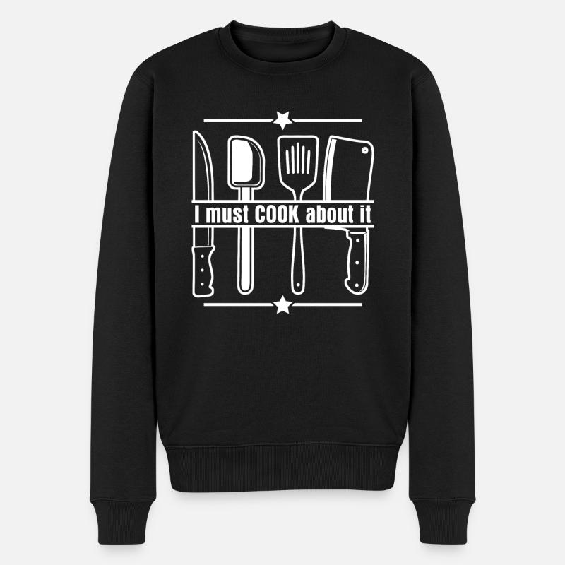Kochen Koch Küchenchef Küche - Männer Premium Bio Pullover - Schwarz