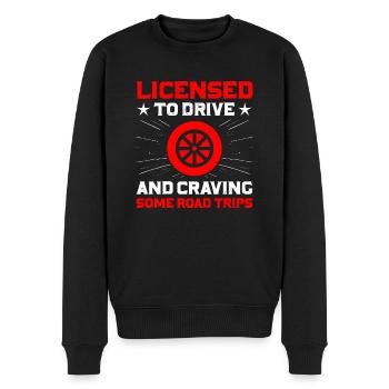 Driving License Passed New Driver Permit Driving S - Men's Premium Organic Jumper - black - Front - Nico (187cm)