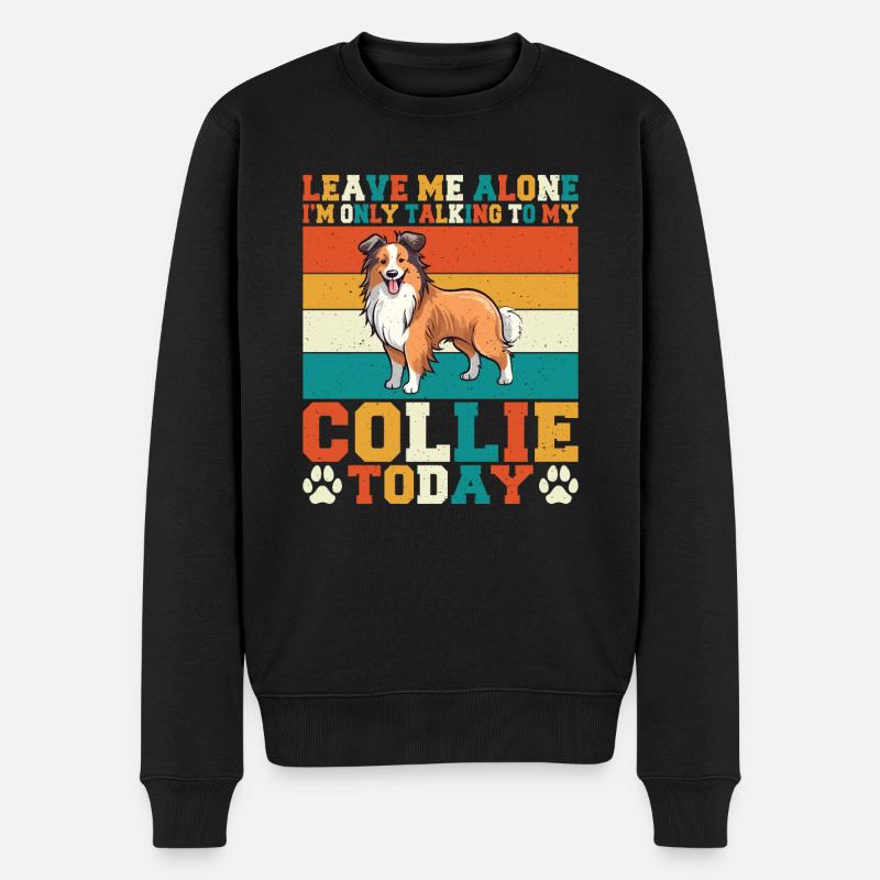 Cadeaux Collie - Pull Premium bio Homme - noir