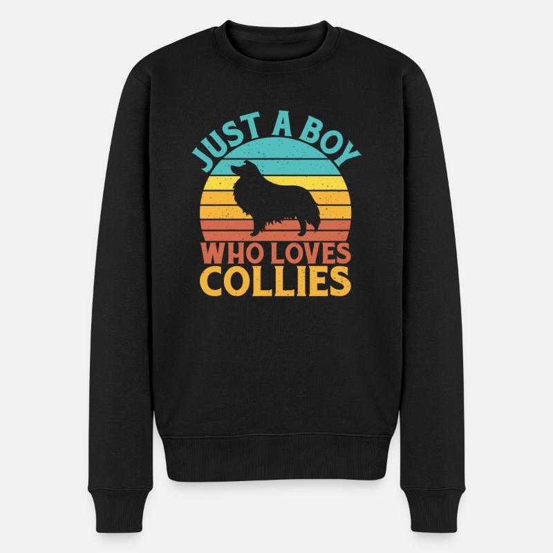 Cadeaux Collie - Pull Premium bio Homme - noir