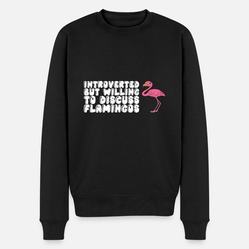 Drôle de flamant rose - Pull Premium bio Homme - noir