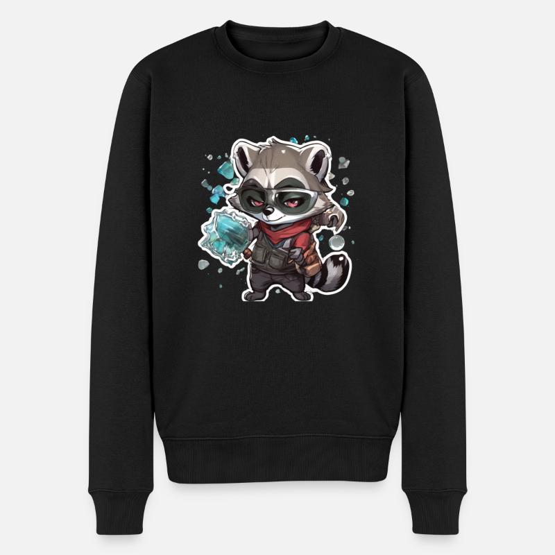 Raton laveur - Pull Premium bio Homme - noir
