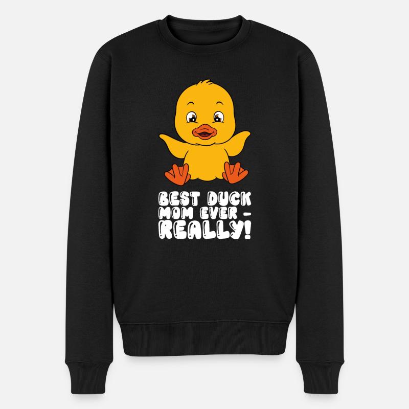 Drôle de canard Canards mignons - Pull Premium bio Homme - noir
