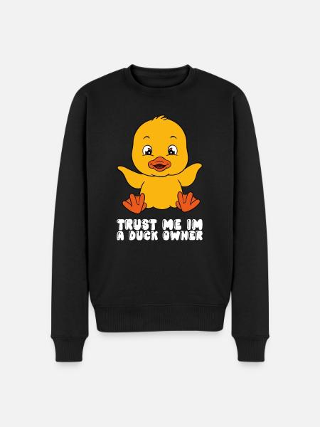 Funny duck Cute ducks - Men's Premium Organic Jumper - black