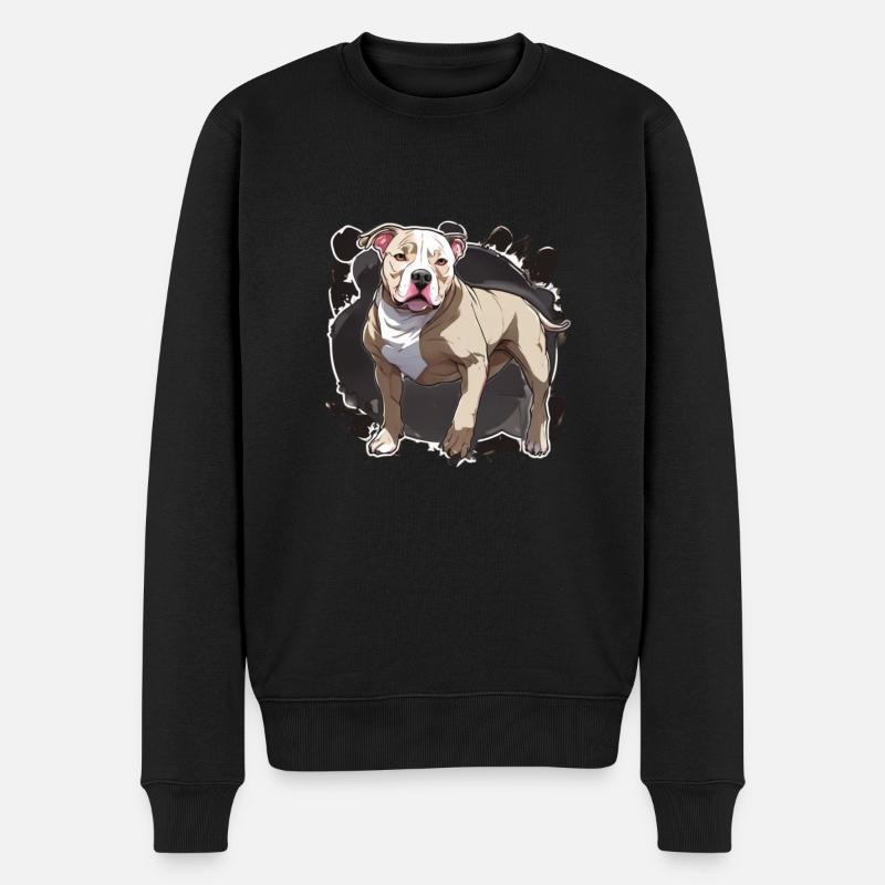 Pitbull Pitbull Hund Pitbull Kleidung Pitbulls - Männer Premium Bio Pullover - Schwarz