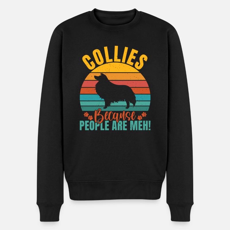 Cadeaux Collie - Pull Premium bio Homme - noir