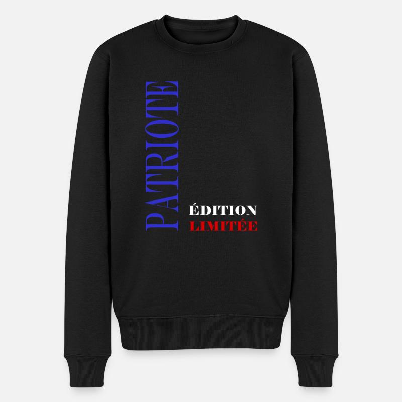Perfekter Patriot - Männer Premium Bio Pullover - Schwarz