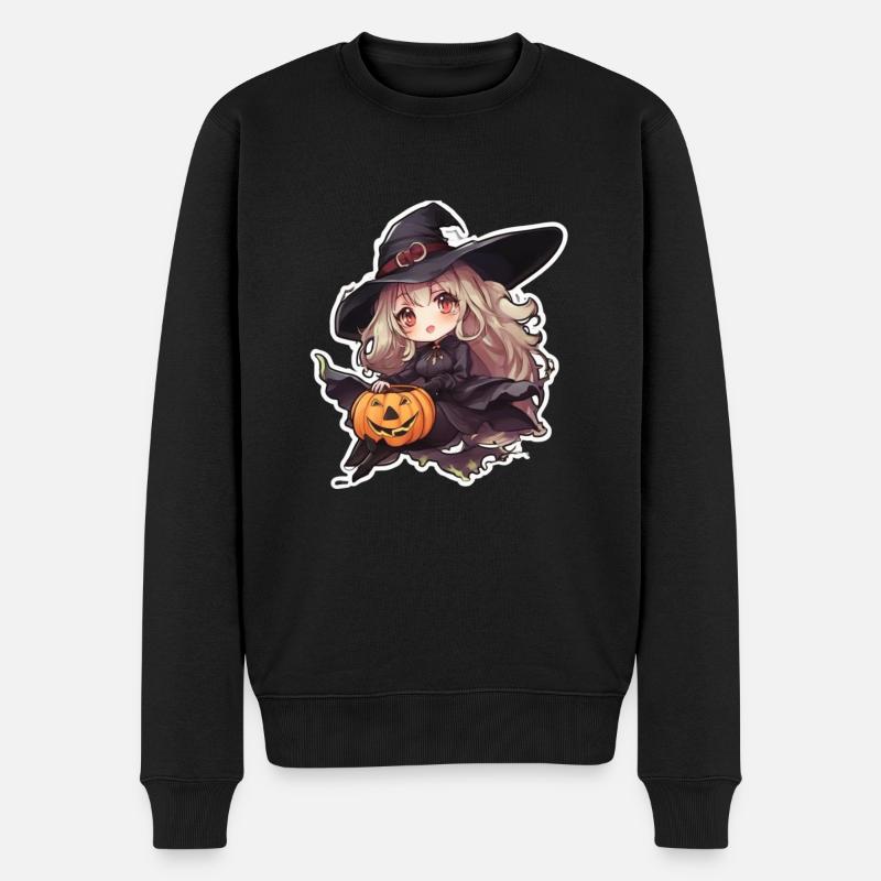 Sorcière d’Halloween - Pull Premium bio Homme - noir