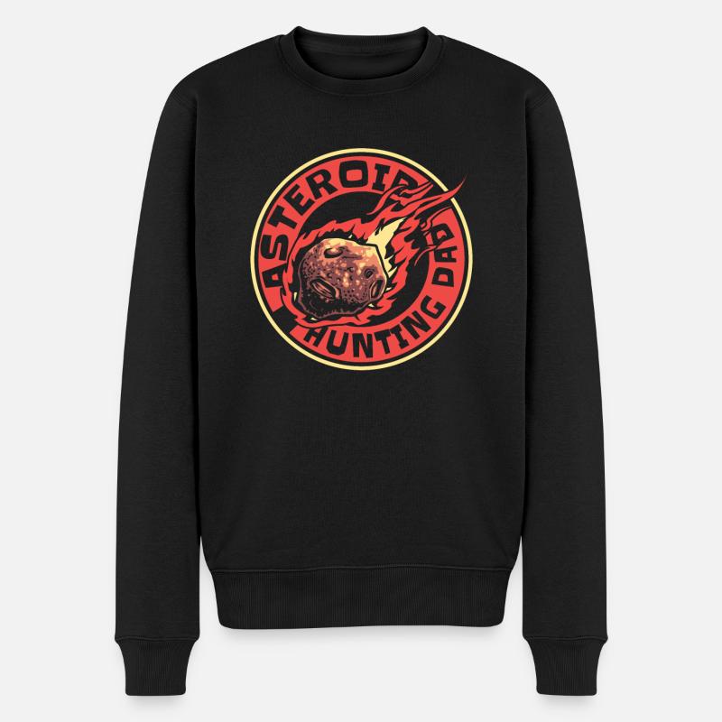 Dérivation astroïde de l’espace spatial - Pull Premium bio Homme - noir