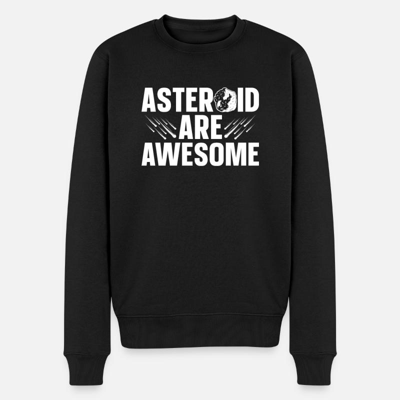 Space Space Asteroid Astroid Diversion - Men's Premium Organic Jumper - black