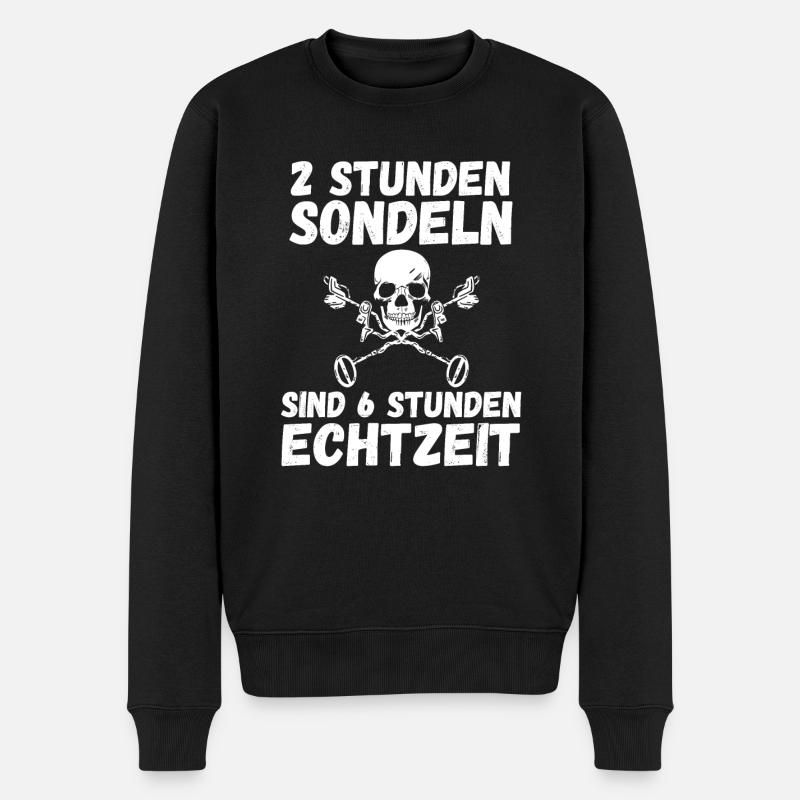 Sondeln Sondel Sondengänger Sondler - Männer Premium Bio Pullover - Schwarz
