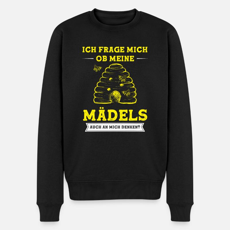 Imker Bienen Biene Geschenk - Männer Premium Bio Pullover - Schwarz