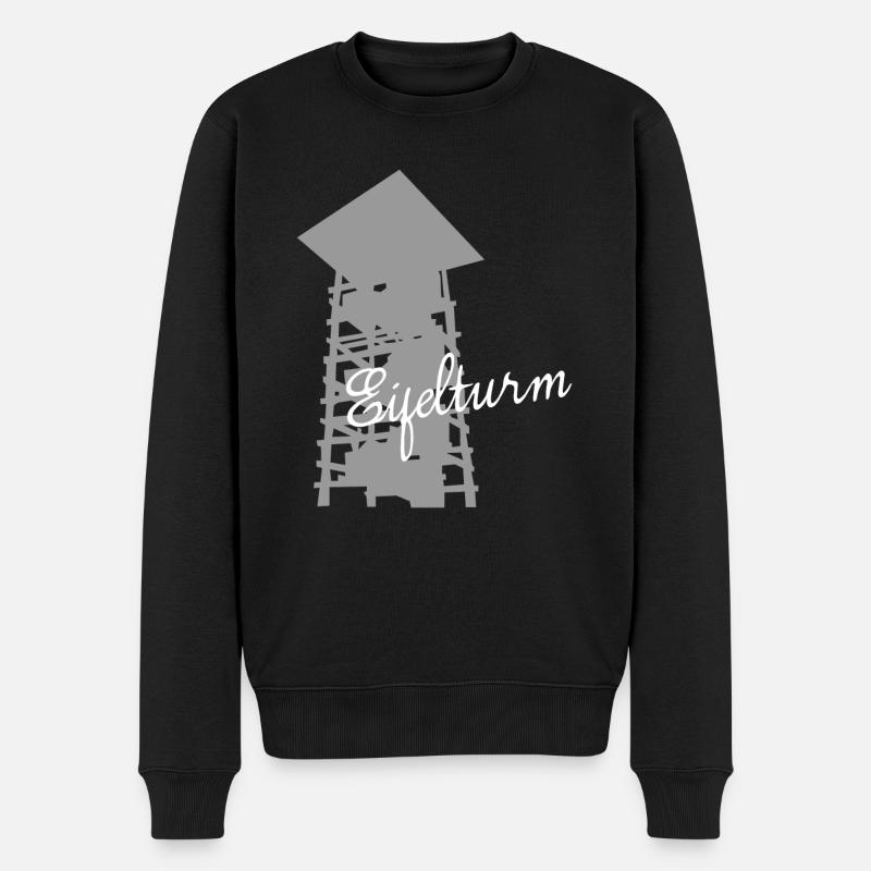 Eifel Eifeler Aussichtsturm Eifler - Männer Premium Bio Pullover - Schwarz