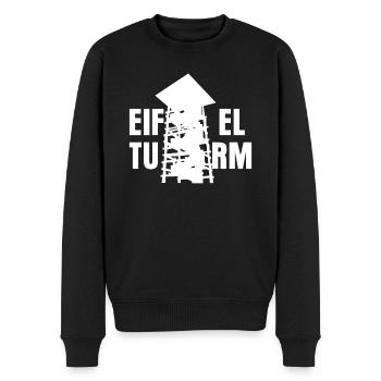 Eifel Aussichtsturm Eifler Eifeler - Männer Premium Bio Pullover - Schwarz - Vorne - Nico (187cm)