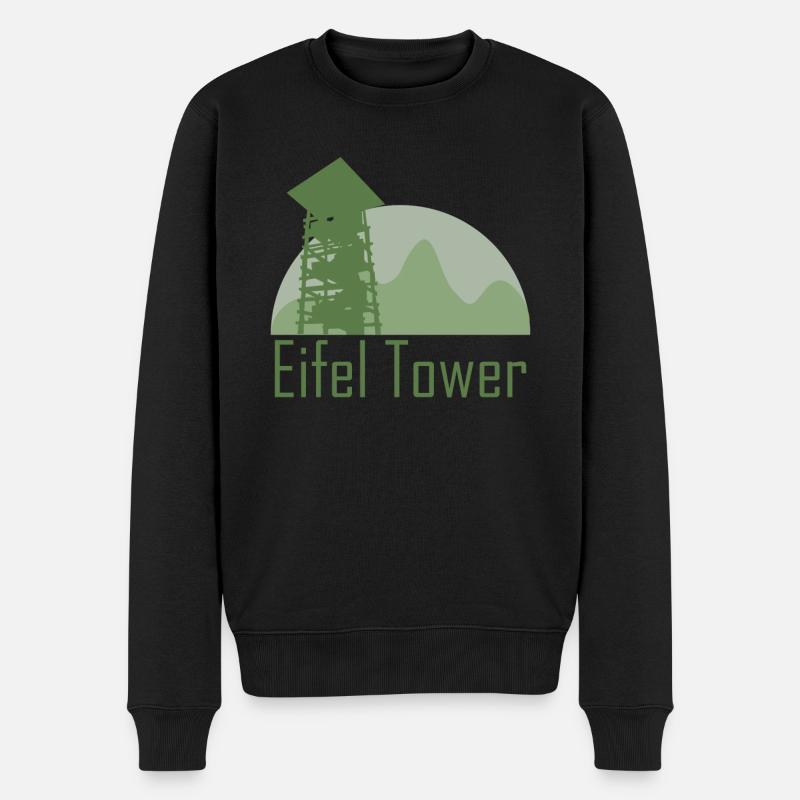 Eifel Randonnée Eifeler Eifeler - Pull Premium bio Homme - noir