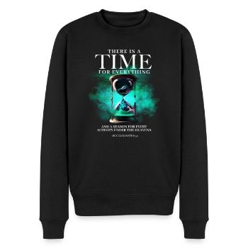 Ecclesiastes 3 4 Bibel Christliches Damen Herren - Männer Premium Bio Pullover - Schwarz - Vorne - Nico (187cm)