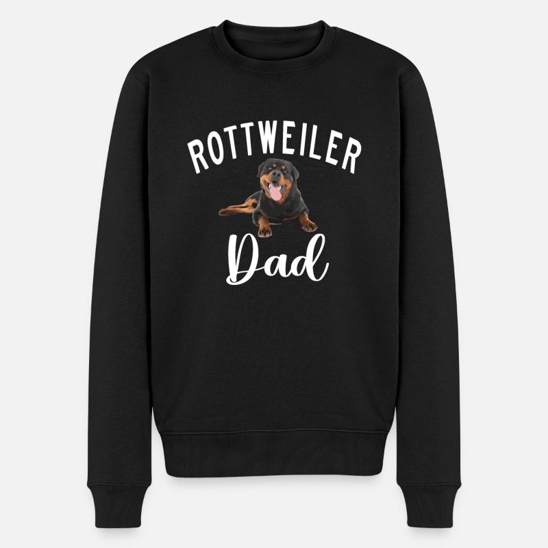 Rottweiler Gifts - Männer Premium Bio Pullover - Schwarz