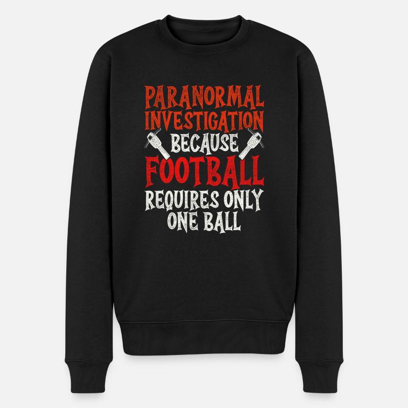 Chasse aux fantômes - Pull Premium bio Homme - noir