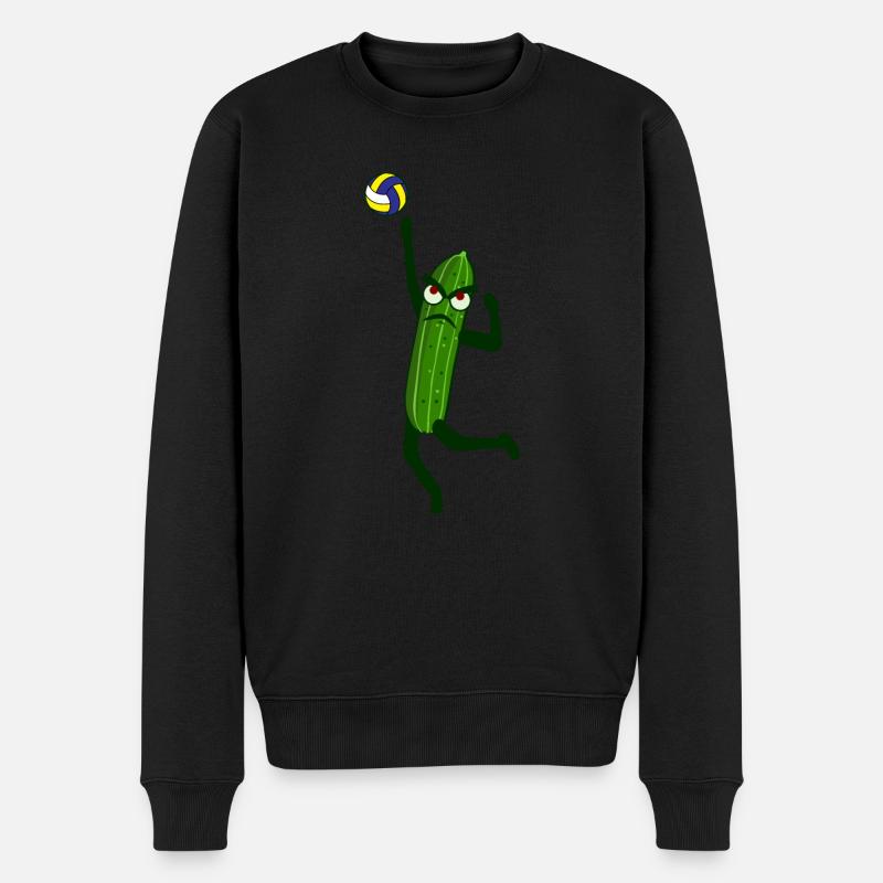 Concombre Volleyball de plage Concombres - Pull Premium bio Homme - noir