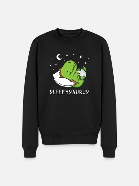 Official Napping Shirt Sleepysaurus - Men's Premium Organic Jumper - black