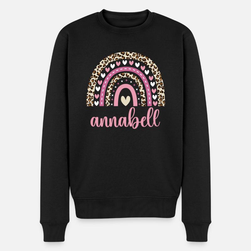 Annabell Regenbogen Name Geburtstag Annabell - Männer Premium Bio Pullover - Schwarz
