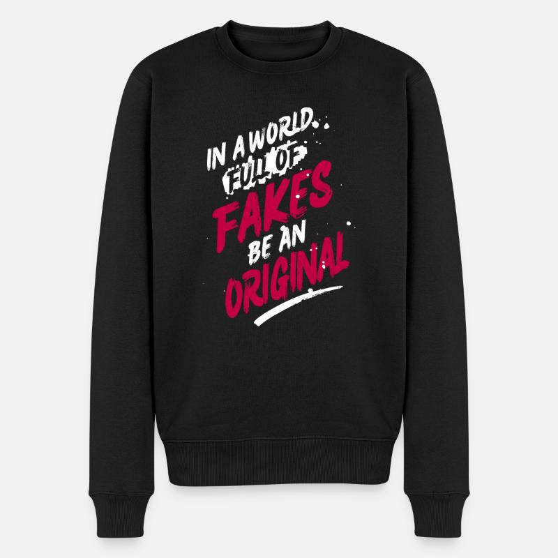 Soyez un original - Pull Premium bio Homme - noir