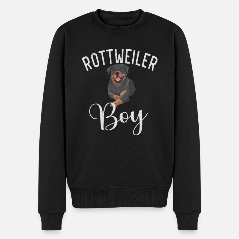 Rottweiler Gifts - Männer Premium Bio Pullover - Schwarz