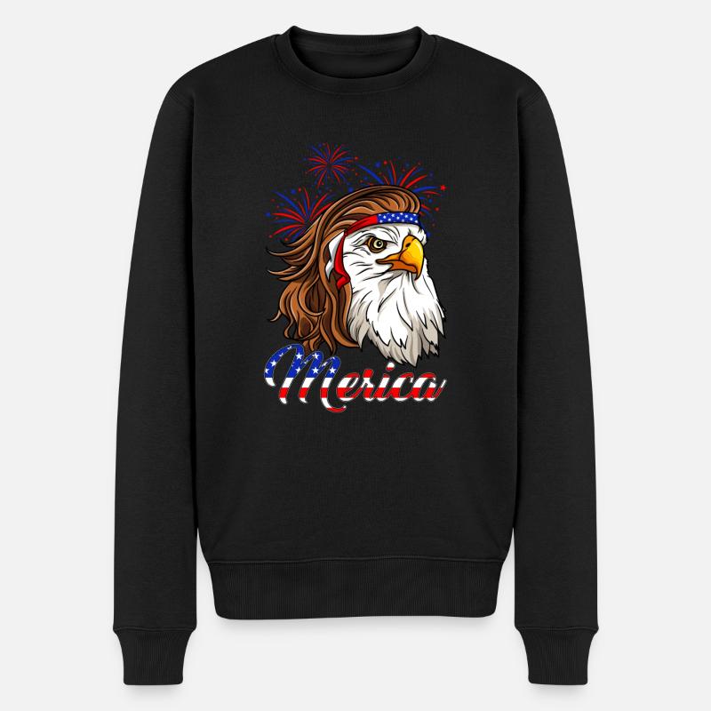 Merica - Pull Premium bio Homme - noir