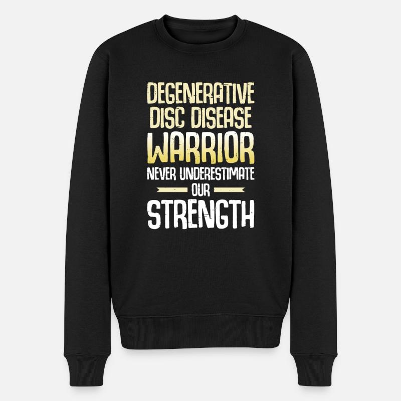 Ddd-bewusstseinsmonat Degenerative - Männer Premium Bio Pullover - Schwarz