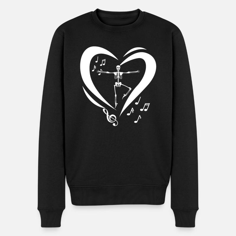 Squelettes dansant - Pull Premium bio Homme - noir