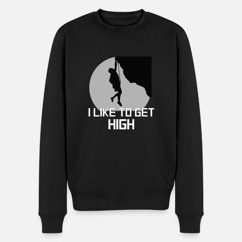 Rock Climbing - Männer Premium Bio Pullover - Schwarz
